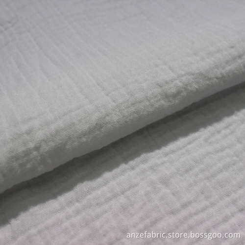 Exported good quality white color double gauze fabric